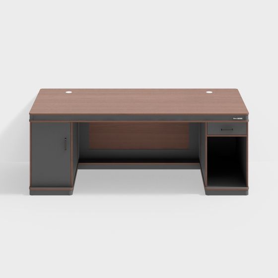 Modern Minimalist Office Desk 3D model