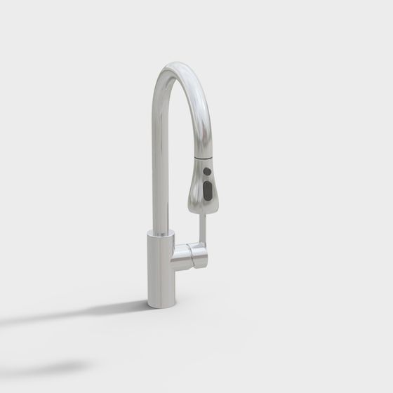Sleek Kitchen Faucet 3D model