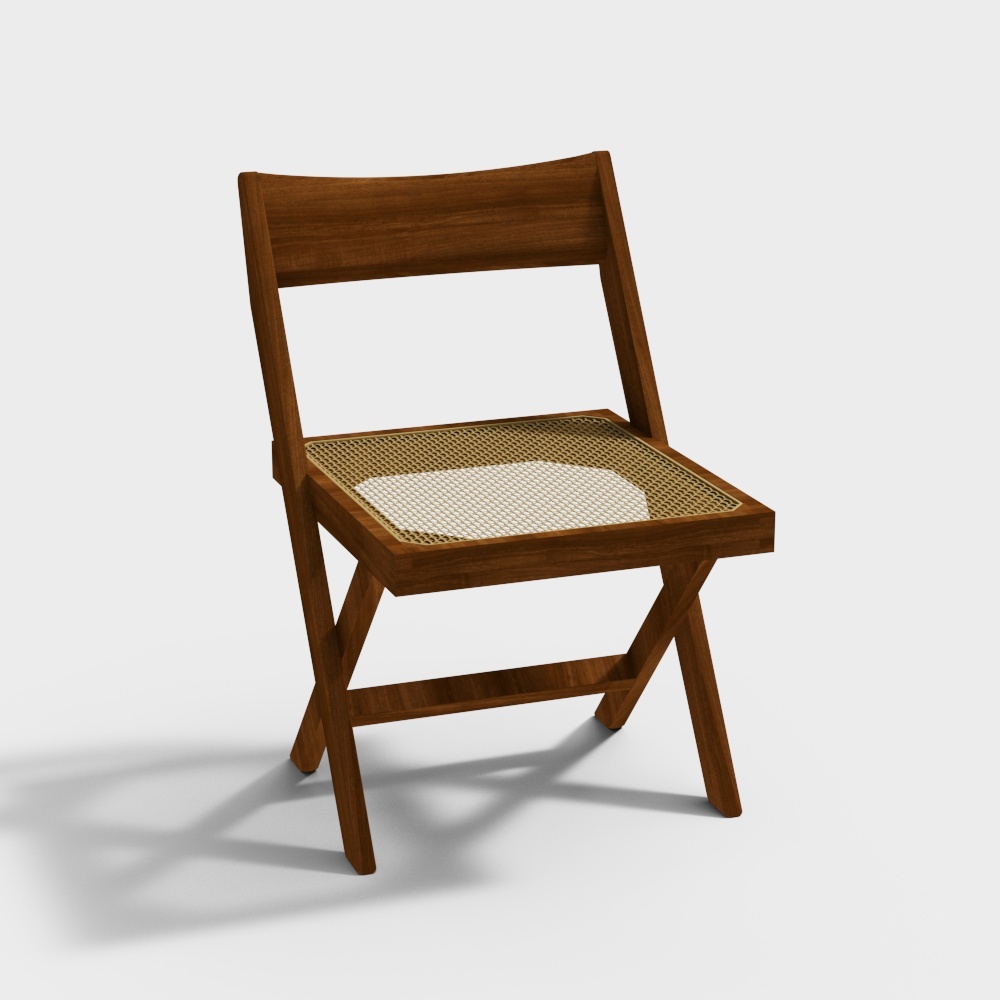 侘寂風格中世紀 MCM 藤餐椅