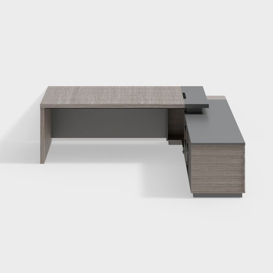 Urban Edge Desk 3D model for Modern Spaces