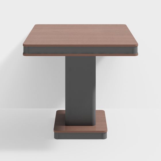 Stylish Minimalist City Corner Table 3D model