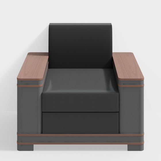 Elegant Urban Sofa Chair 3D model for Modern Interiors