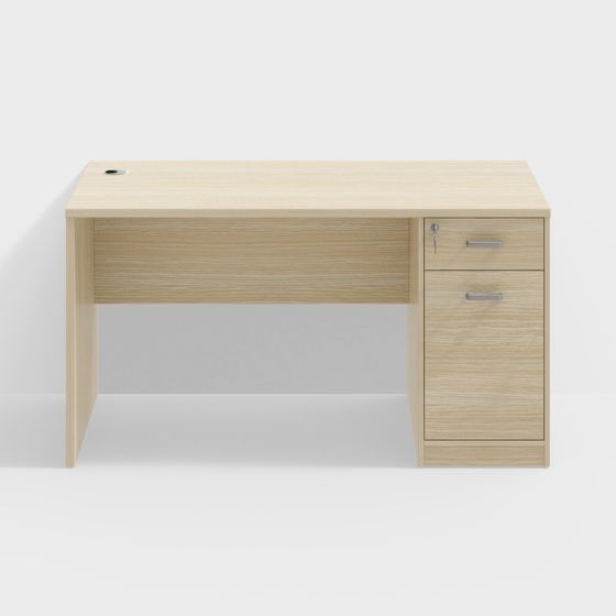 Sleek Office Desk 3D model for Contemporary Spaces