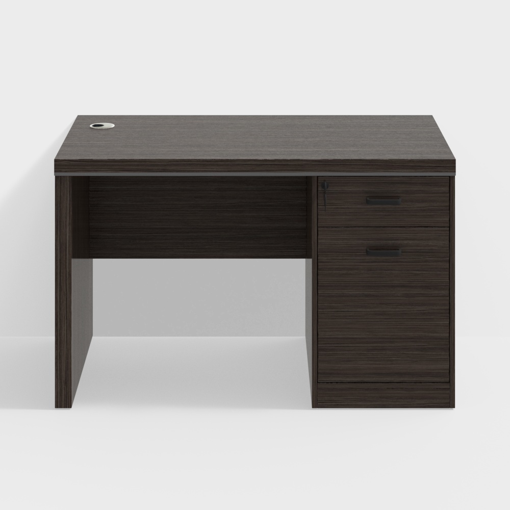 Simple modern office desk and chair set
