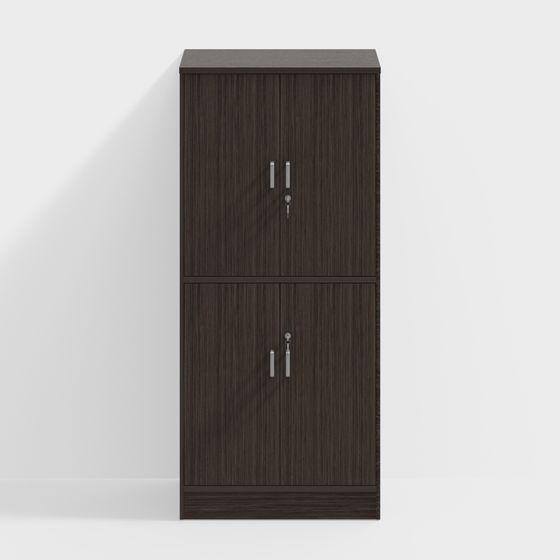 Modern Minimalist Storage Cabinet 3D model