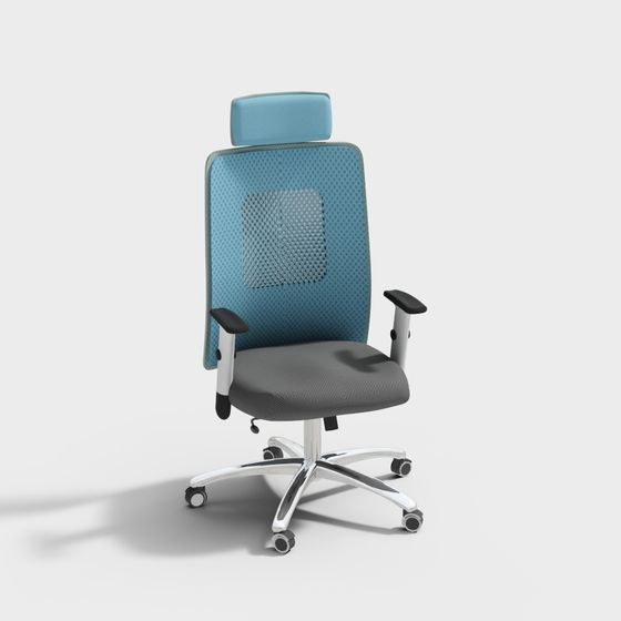 Stylish Scandinavian Office Chair 3D model for Modern Workspaces