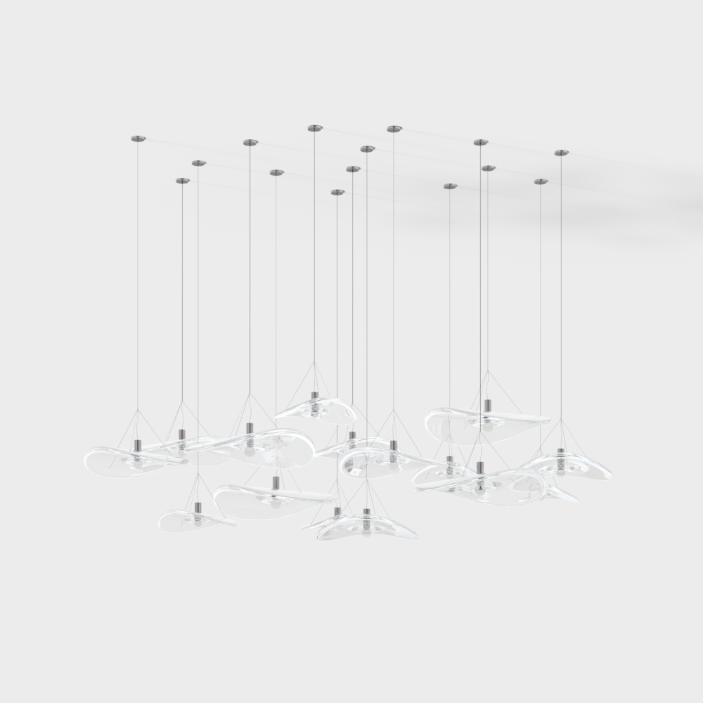 Italienischer Terzani moderner Kronleuchter aus Glas