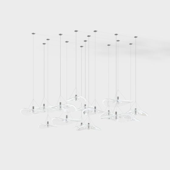 Italienischer Terzani moderner Kronleuchter aus Glas