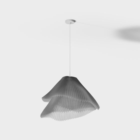 Elegant Geometric Chandelier 3D model