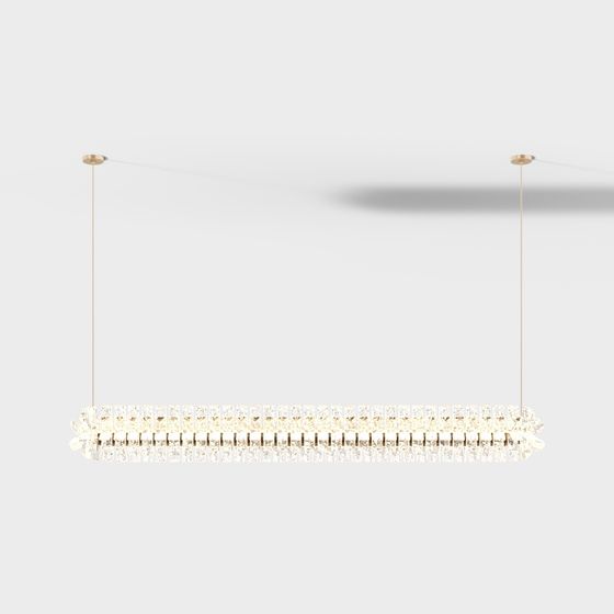 Stylish Crystal Chandelier 3D model for Modern Interiors