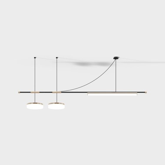 Streamlined Pendant Light 3D model