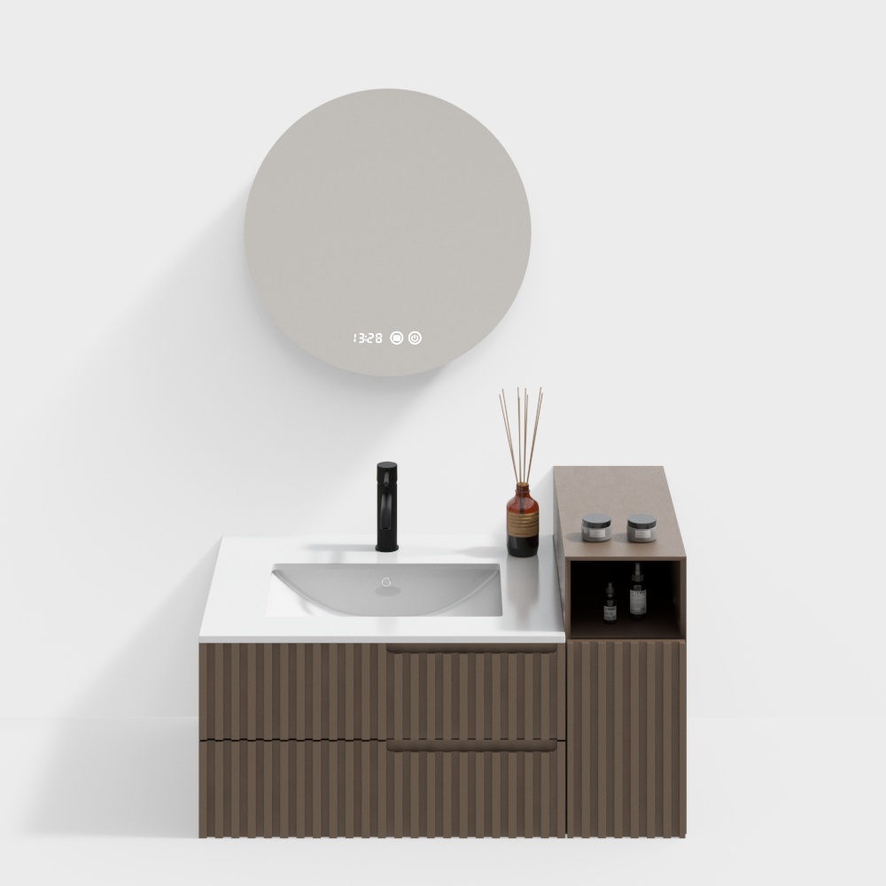 Stylish Bathroom Cabinet 3D model for Modern Spaces
