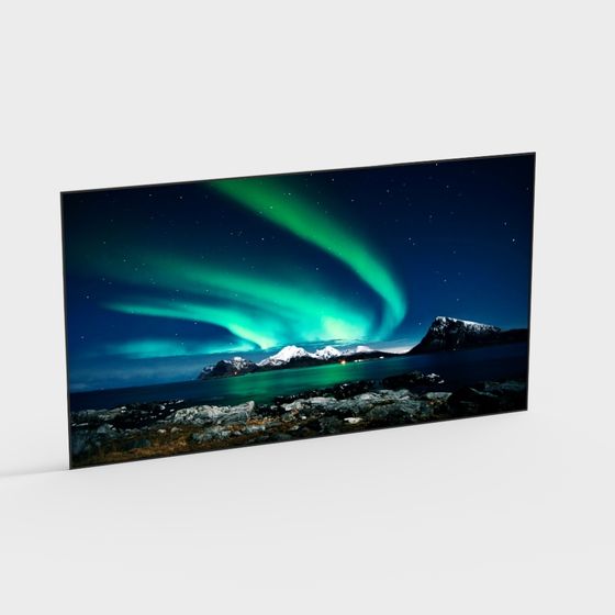 Aurora Borealis 3D Model - Dancing Northern Lights