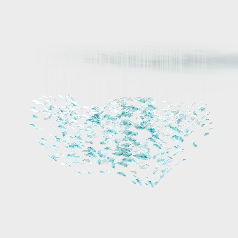 Crystal Rain 3D Model