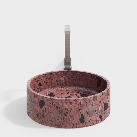 Low-Poly Concrete Planter 3D model