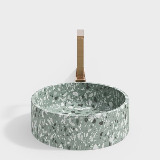 Concrete Planter Stand 3D model