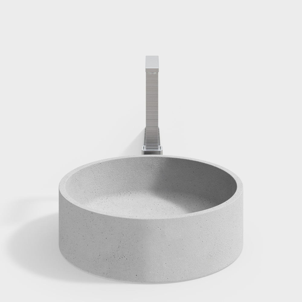 Nordic light white wash basin