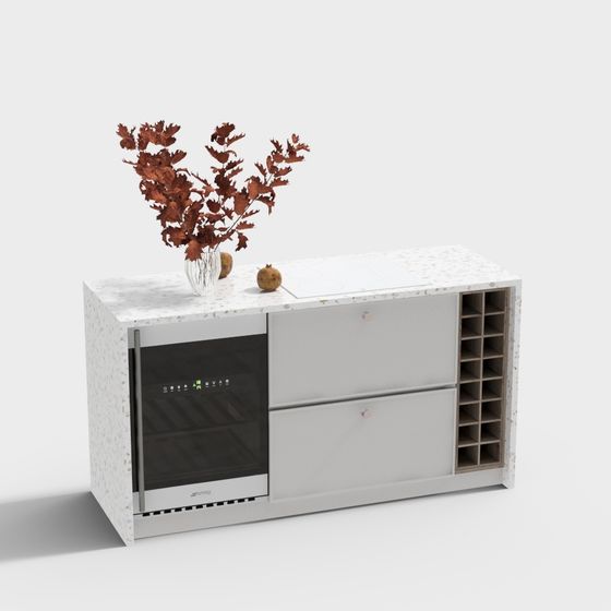 Urban Bar Cabinet 3D model