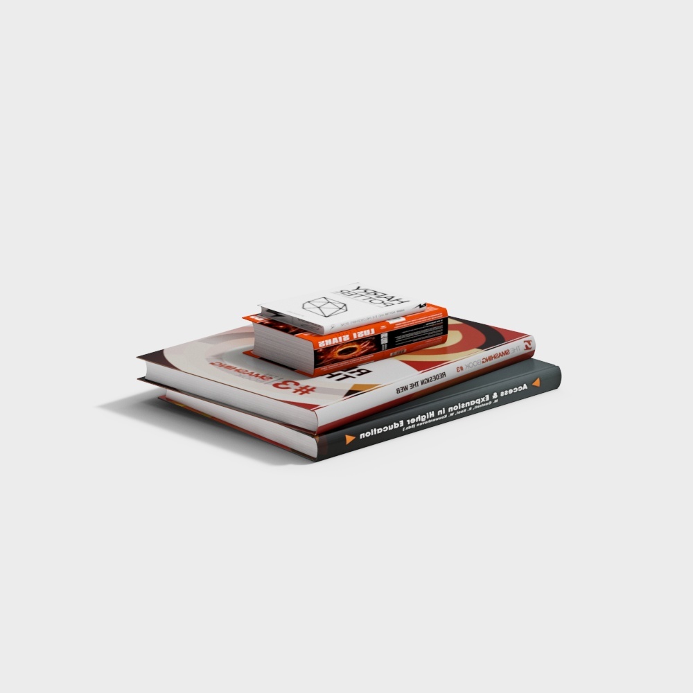 Stacked Books 3D model