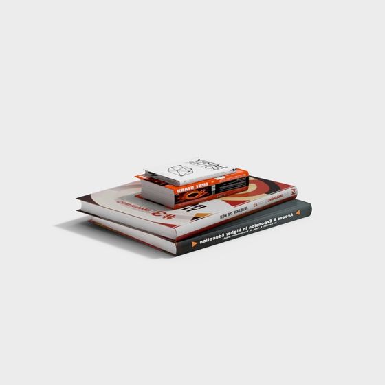 Stacked Books 3D model