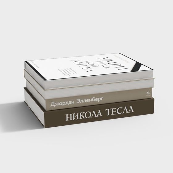 Modern Books 3D Model in Gray for Stylish Libraries