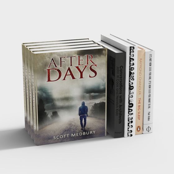 After Days Novel Cover 3D Model