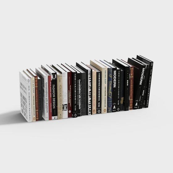 Library Bookshelf 3D model for Creative Spaces