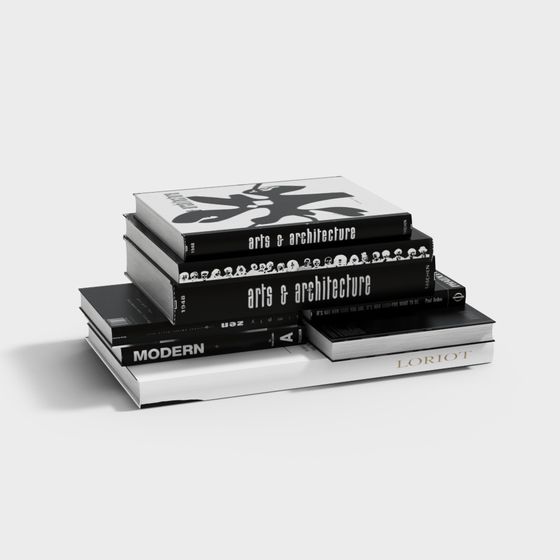 Art and Architecture Books 3D model