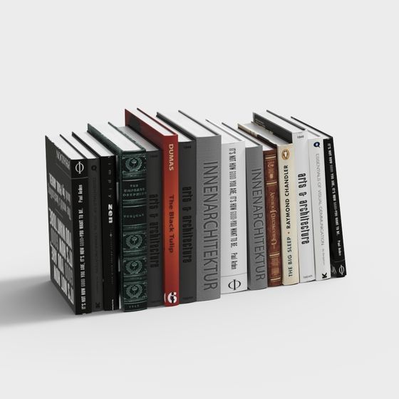 Literary Library 3D model