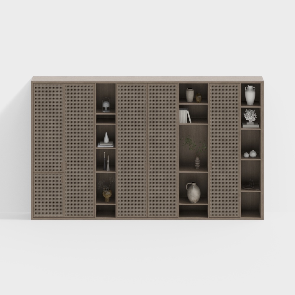 Bibliothèque moderne tissée