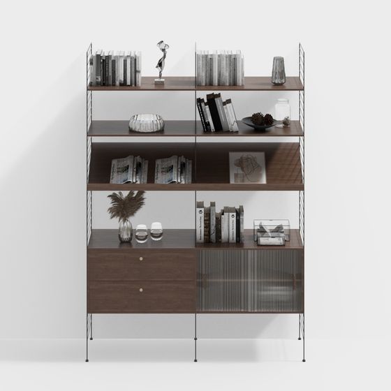 Urban Elegance Bookshelf 3D model