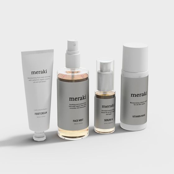 Meraki Skincare Set 3D model