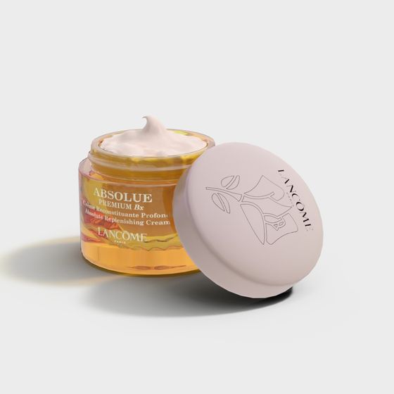 Lancôme Cream Jar Low-Poly 3D Model