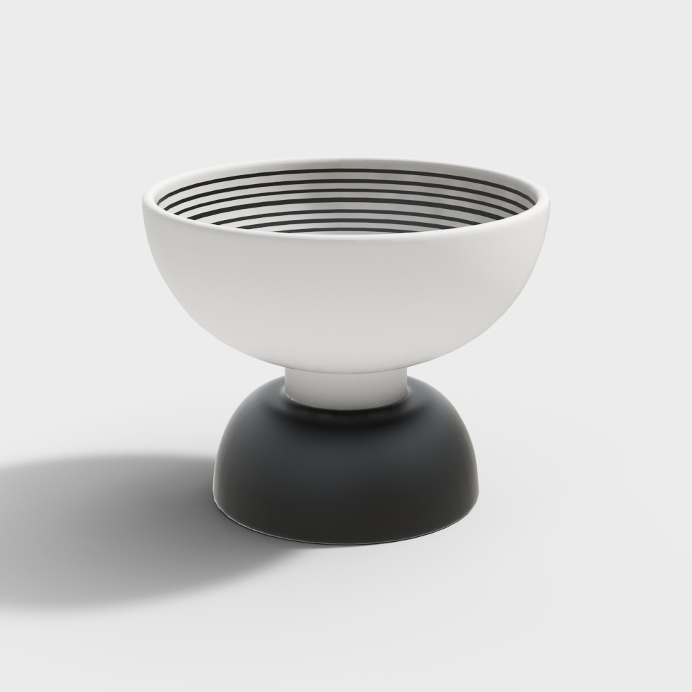 Unique Floating Bowl 3D Model – Low-Poly Minimalist Design