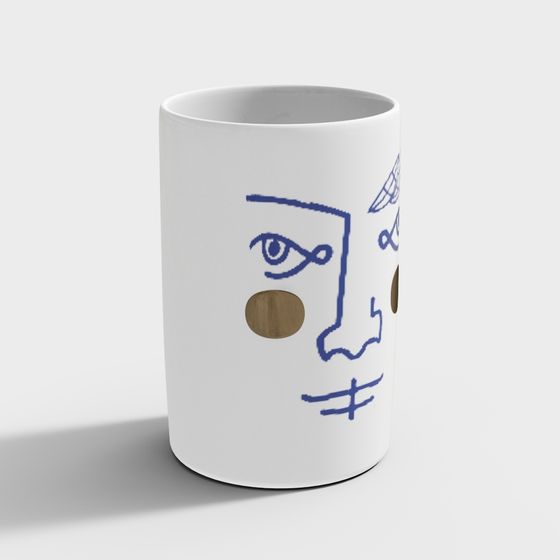 Abstract Art Mug 3D model