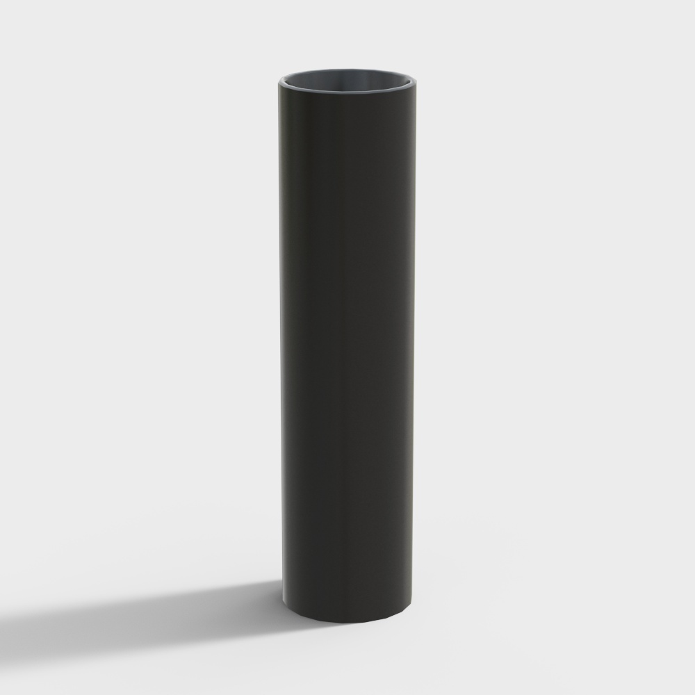 Elegant Black Cylinder 3D model