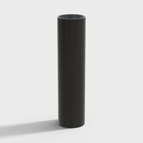 Elegant Black Cylinder 3D model