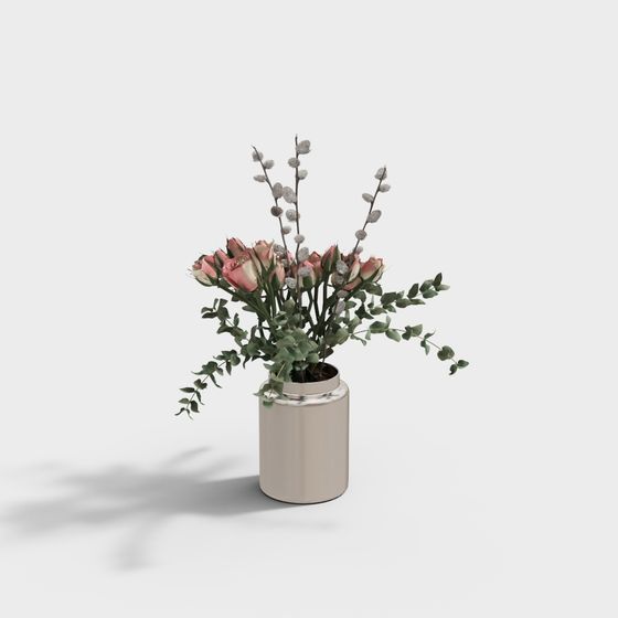 Floral Harmony 3D model for Creative Projects