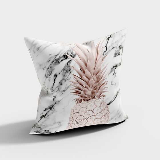Marble Texture Pineapple Pillow 3D model