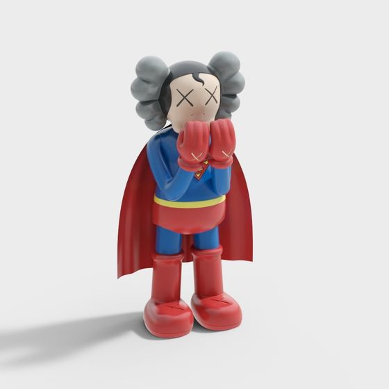 Superhero KAWS 3D Model