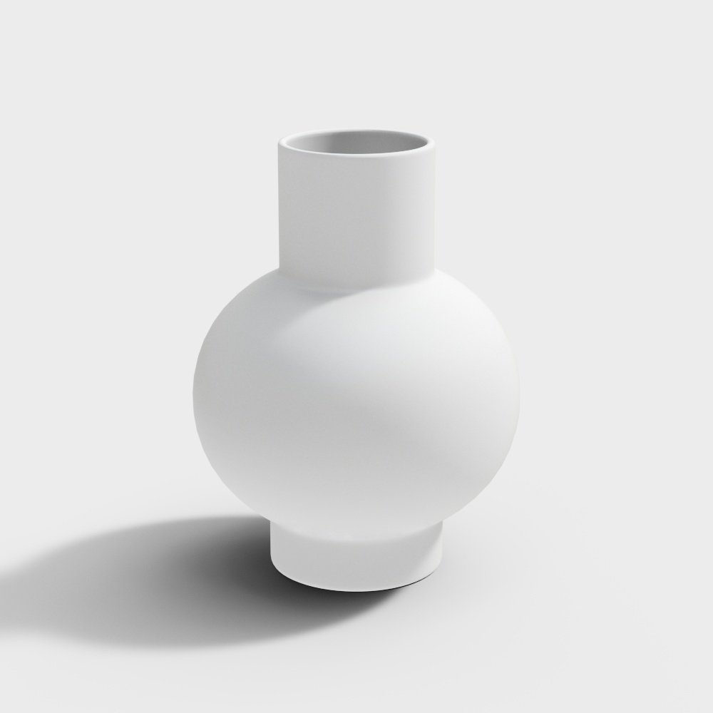 Elegant Low-Poly Vase 3D model for Modern Design