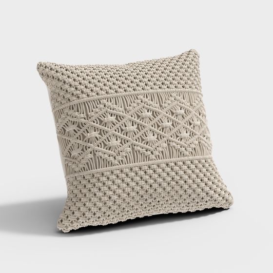 Macrame Pillow 3D model