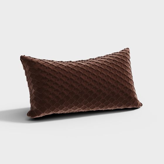 Stylish Woven Pillow 3D Model for Contemporary Spaces