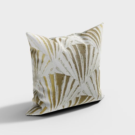 Elegant Low-Poly Pillow 3D Model for Modern Homes