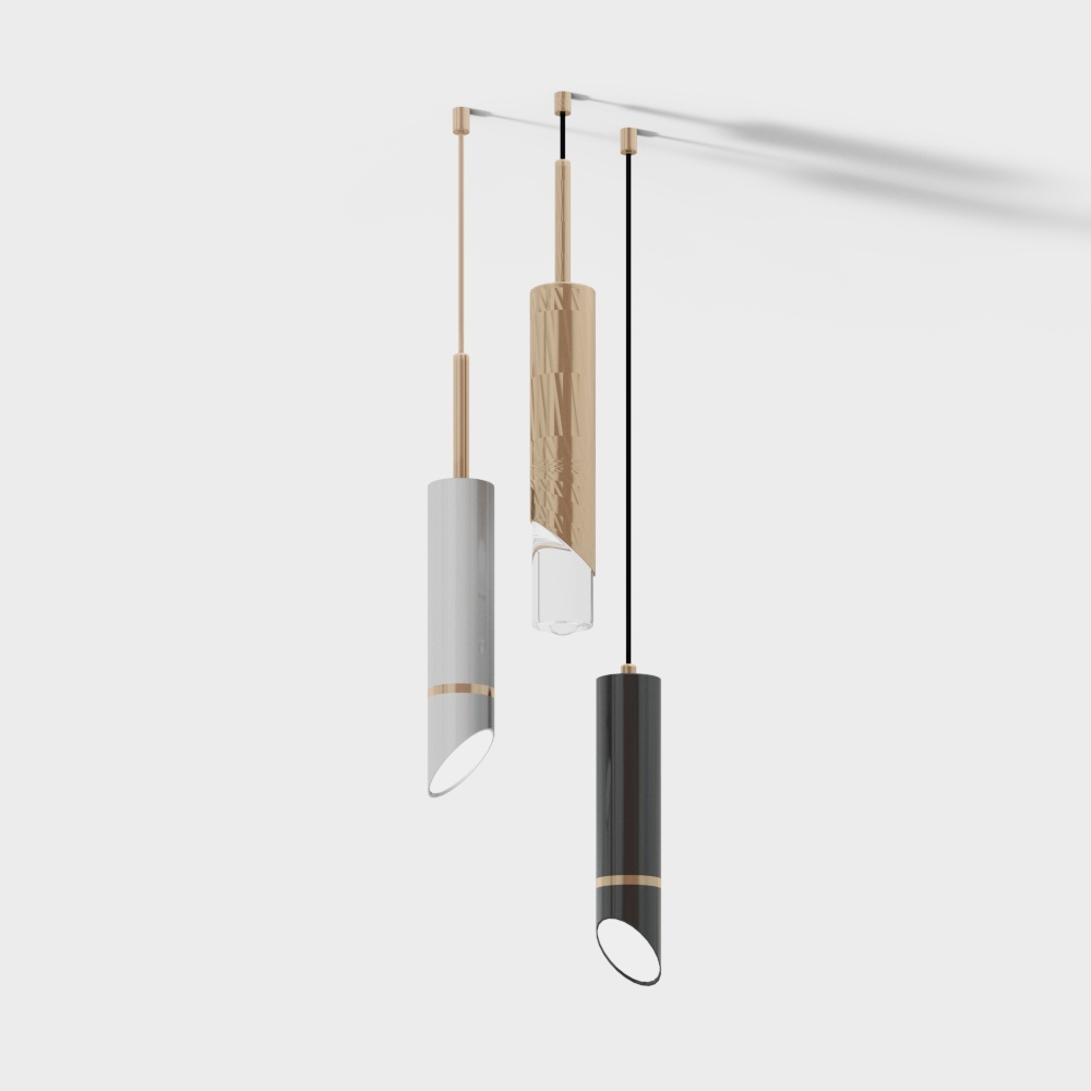 Moderne Dreifarbige Kronleuchter