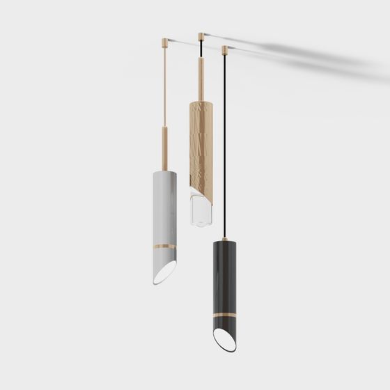 Stylish Pendant Light 3D model
