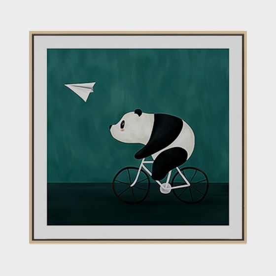 Panda Bicycle Rider 3D model for Creative Projects