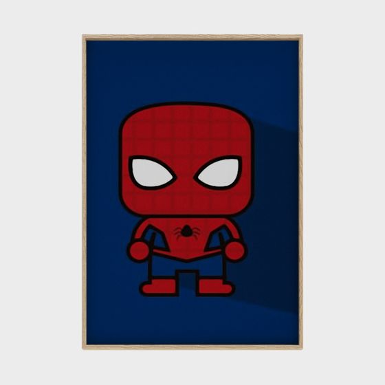 Charming Spider-Man 3D Model for Creative Projects