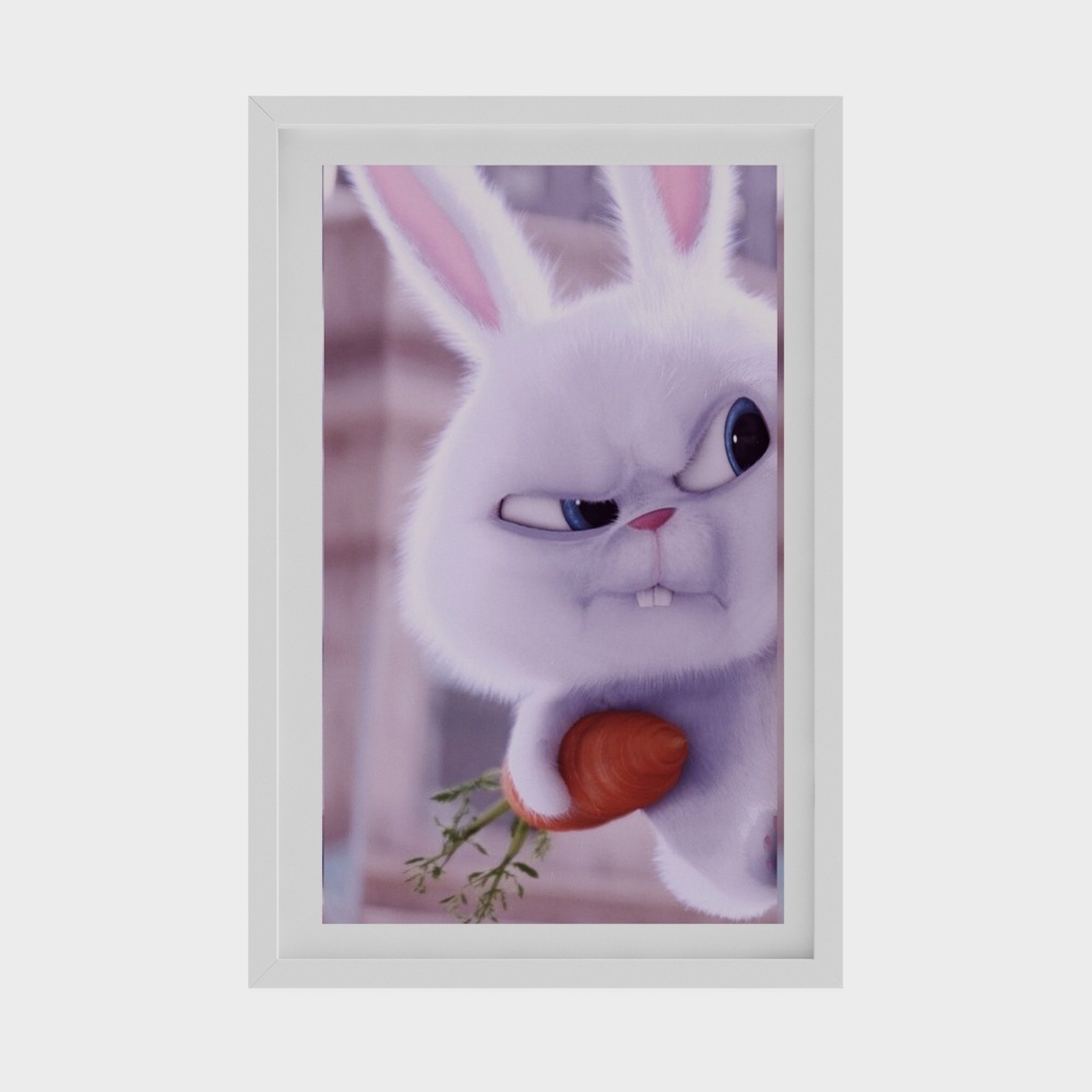 Modern children's room cartoon decoration painting bad rabbit_Copy
