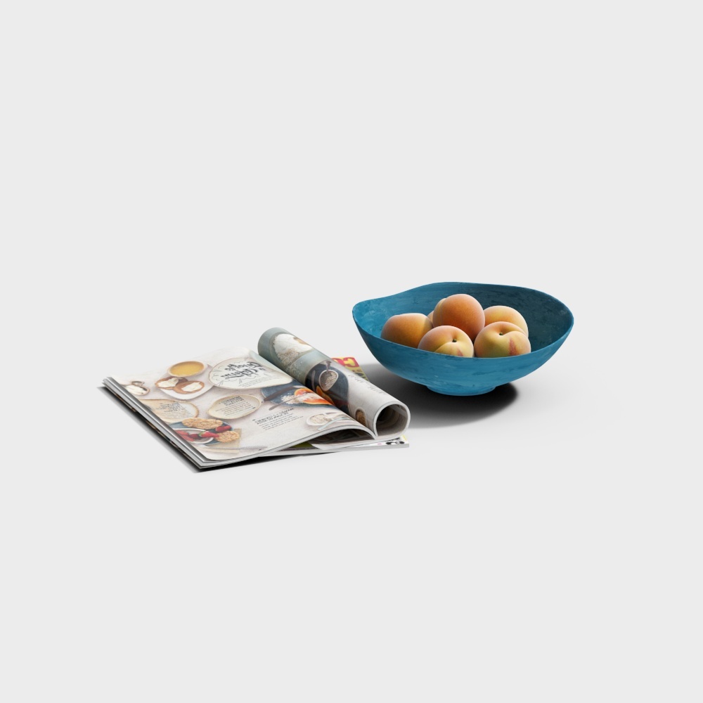 현대적인 장식용 복숭아 도서